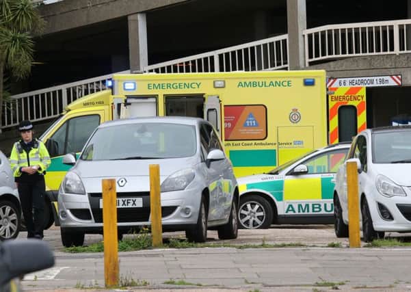 Police and the ambulance service have been called to Teville Gate, in Worthing