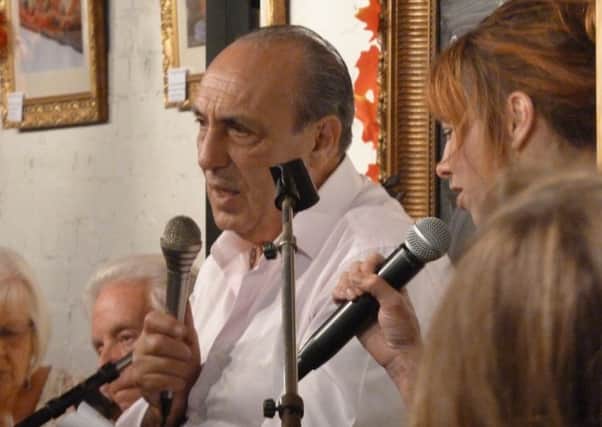 Celebrity chef Gennaro Contaldo in conversation with Gudrun Bowers from The Steyning Bookshop