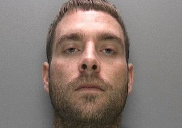 Liam Newman was jailed for nine years following a police investigation into ten linked robberies. Photo supplied by Sussex Police.