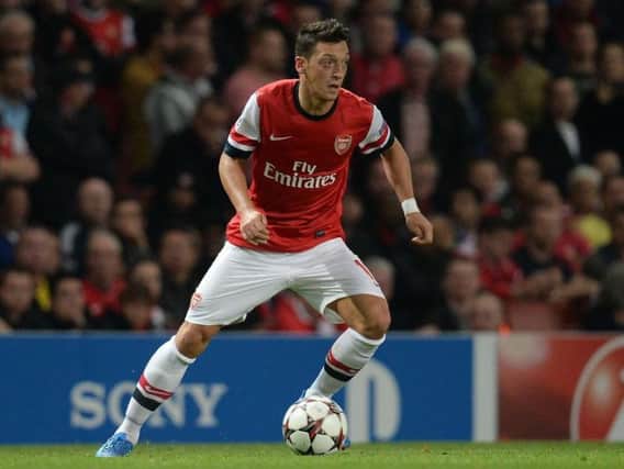 Arsenal midfielder Mesut Ozil.
