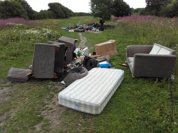 Flytipping discovered by council officers in Whitehawk