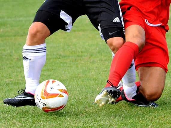 Eastbourne United's Matt Simpson collapsed at half-time during last night's Sussex Senior Cup clash at Steyning.