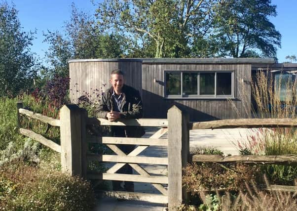 Garden designer David Loy from Easthampnett in the garden that won him the Future Designer award in 2015