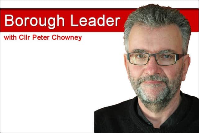The Borough Leader with Cllr Peter Chowney
