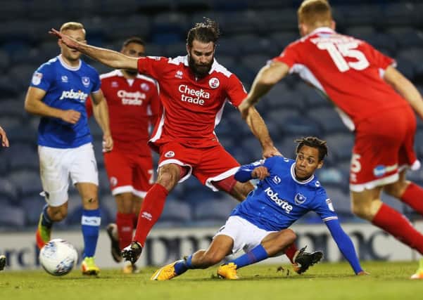 Kyle Bennett. Pompey 3 Crawley Town 1. Checkatrade Trophy. Fratton Park. Tuesday, October 3, 2017. Picture: Joe Pepler PPP-170410-104541001