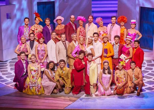 The cast of MAMMA MIA! at the Novello Theatre in Aldwych. Picture: Brinkhoff & MÃ¶genburg