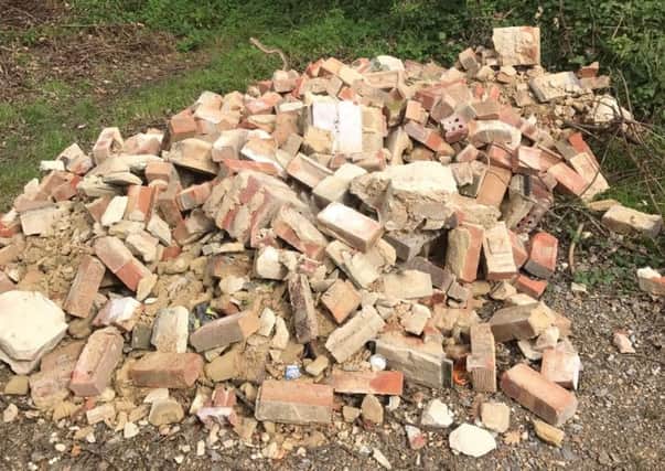 Recent fly tipping in Westbourne. Remote cameras are being installed in 'hot spots'