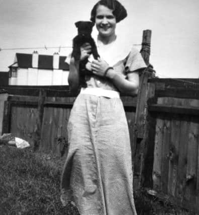 Joan is pictured here in her 20s in Camber. SUS-171010-155323001
