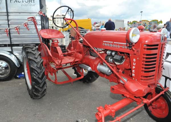 The red tractor was stolen from a warehouse in Newland Road