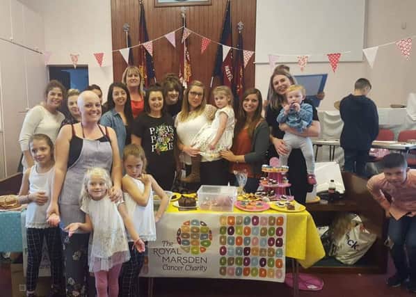 Kelly's afternoon tea raised more than Â£800 for the Royal Marsden Cancer Charity
