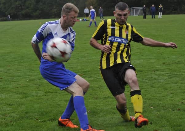 Action from the Macron East Sussex Football League Division Three match between Catsfield and Magham Down. Pictures by Simon Newstead