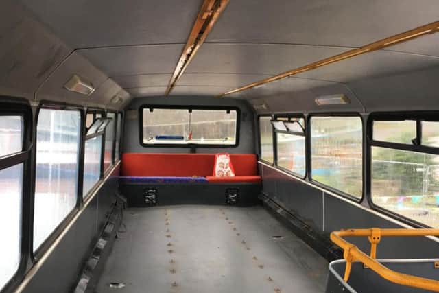 The double-decker bus will be converted into a mobile education vehicle