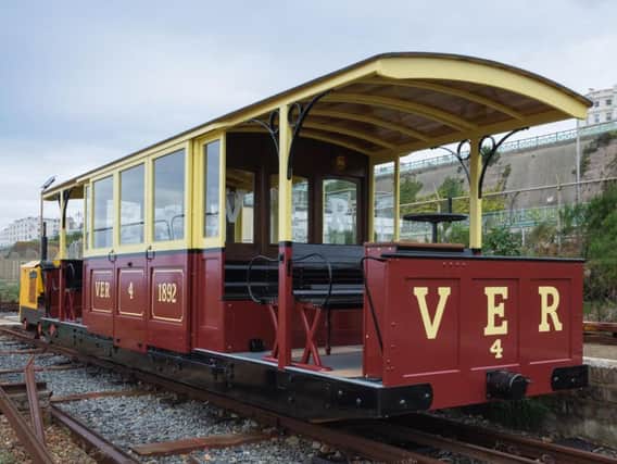 One of the restored carriages