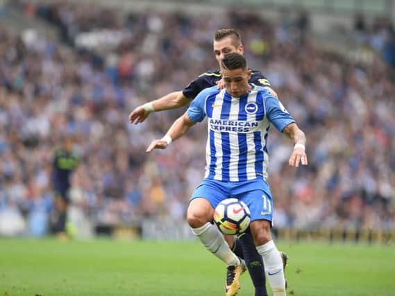 Brighton v Everton. Anthony Knockaert. Picture by PW Sporting Pics