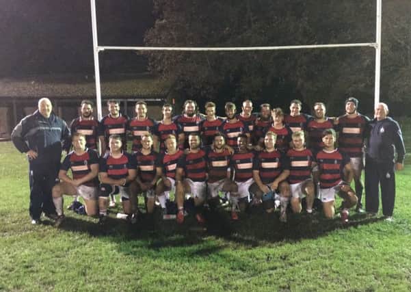 The young Chichester team who faced the Royal Navy U23s