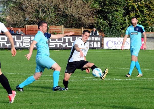 Pagham in recent action against AFC Uckfield Town / Picture by Kate Shemilt