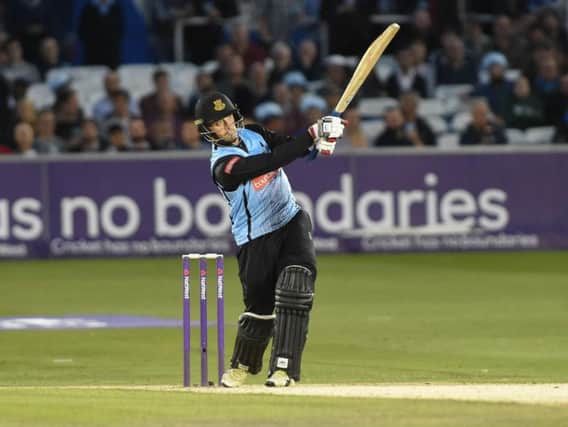 Will Beer batting for Sussex. Picture by PW Sporting Photography