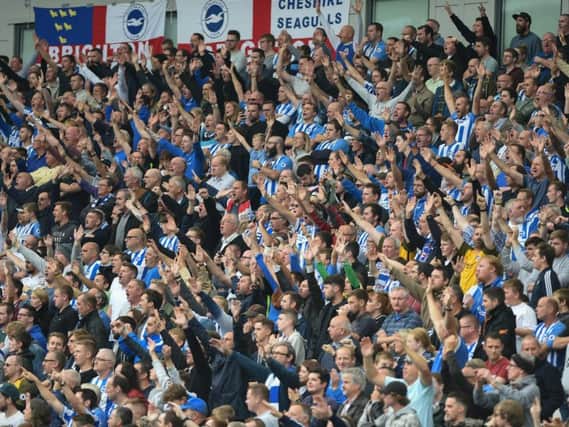Albion fans are looking forward to next month's trip to Old Trafford. Picture by Phil Westlake (PW Sporting Photography)