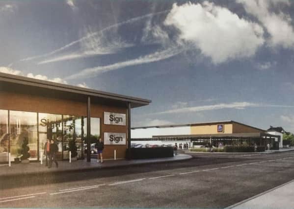 An artist's impression of the new store was included in the leaflet