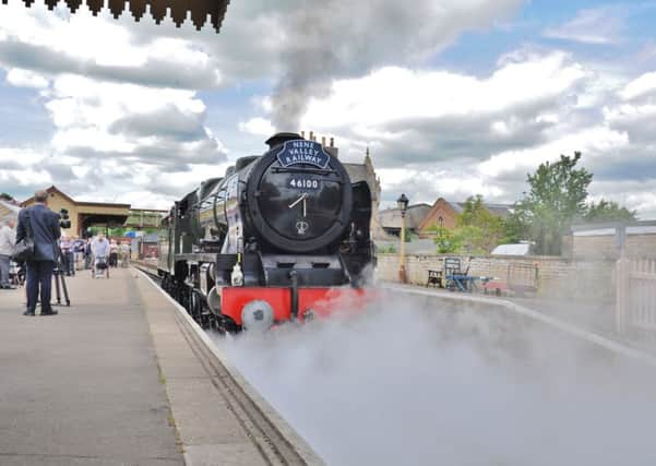 The Royal Scot locomotive in Cambridgeshire earlier this year