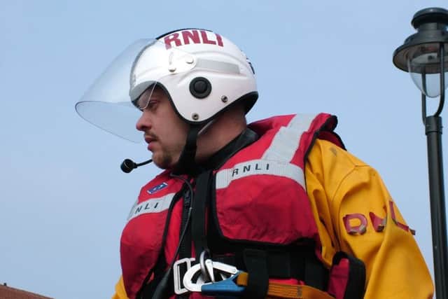 Ross Bowman, 44, from Durrington was given an award for his 21 years service to the RNLI lifeboat station in Littlehampton.