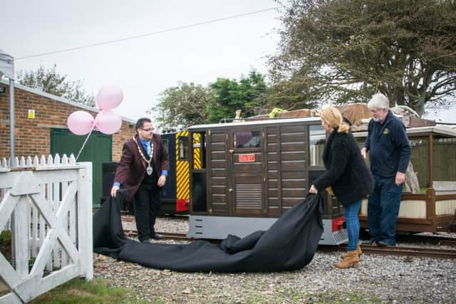 A new engine at Littlehampton Miniature Railway in Mewsbrook Park has been named Daisy in memory of the granddaughter of one of the group members, who sadly passed away.