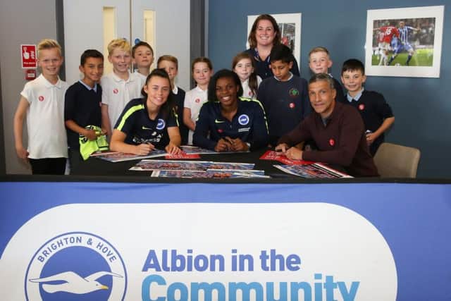 The event involving eight schools was supported by Brighton and Hove Albion and Albion in the Community