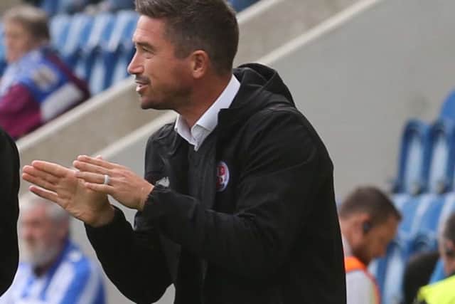 Colchester United v Crawley Town  football
9/9/2017 Crawley manager Harry Kewell. Picture by Colchester Gazette SUS-171109-191855002