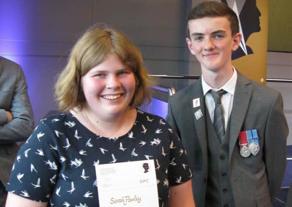 Sarah with Jonjo, one of the award winners from last year who presented this years winners