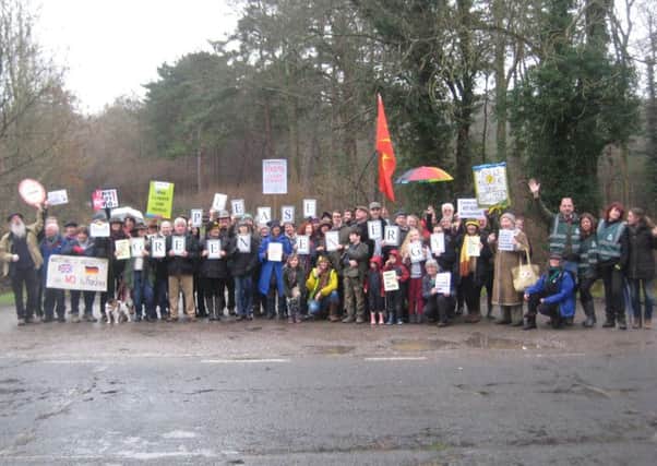 Residents campaigning against the controversial plans in 2013