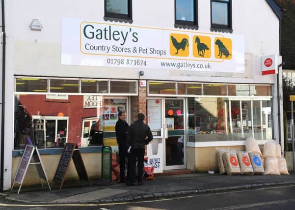 Gatley's pet shop in Pulborough. Photo by Steve Cobb
