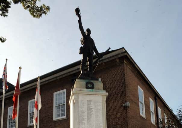 Worthing's war memorial by the Town Hall. Picture: Stephen Goodger