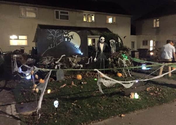 Chris Fountain will be raising money for the Hastings and East Sussex SANDS with a Hallowe'en display outside his house