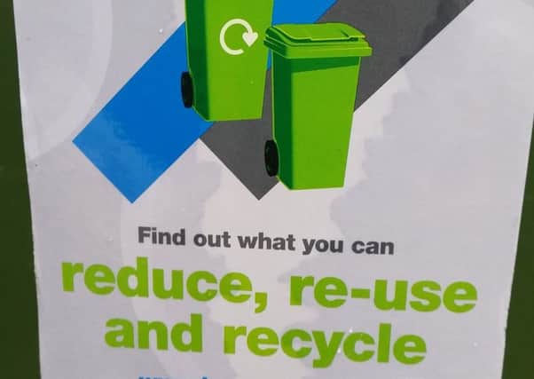 Recent material encouraging Horsham district residents to recycle more.