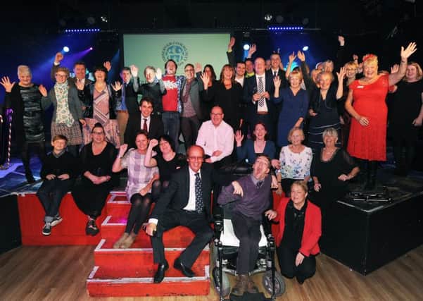 Last year's winners with Fred Dineage, who will once again the awards at Butlin's on Monday, December 4, all welcome