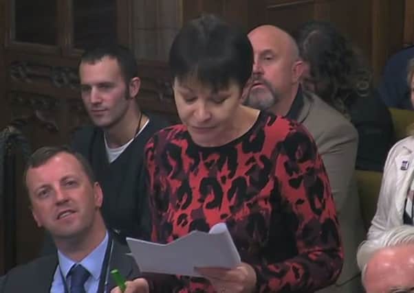 Caroline Lucas, Brighton Pavilion MP, argues in favour of a move to proportional representation during a Westminster Hall debate (photo from Parliament.tv).