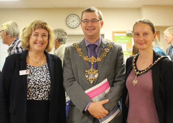 Chief executive Suzanne Millard with Worthing mayor and mayoress Alex and Fran Harman
