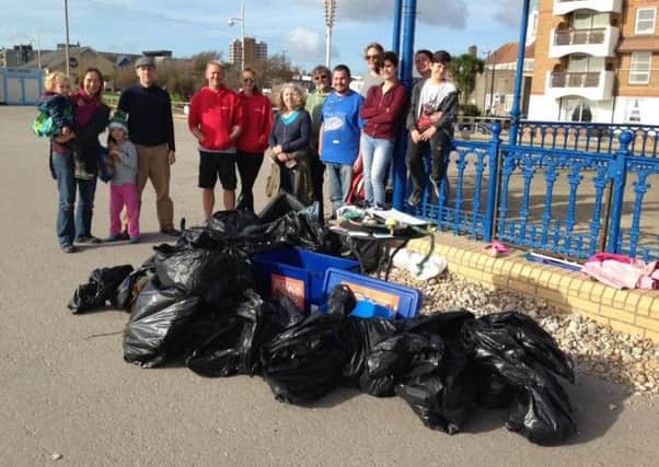 More than 50 people turned up to help with the beach clean