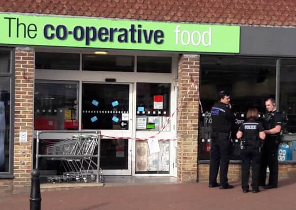 Police activity outside Co-op in Lindfield. Picture: Eddie Howland