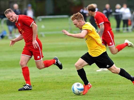 Alex Laing netted four goals as Littlehampton romped to cup victory last night. Picture by Stephen Goodger