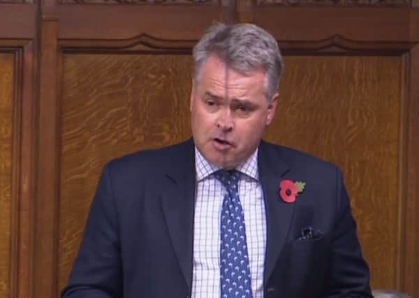 East Worthing and Shoreham MP Tim Loughton raising questions about the inquests into the deaths of 11 men at the Shoreham Airshow in 2015 with Theresa May at Prime Minister's Questions (photo from Parliament.tv).