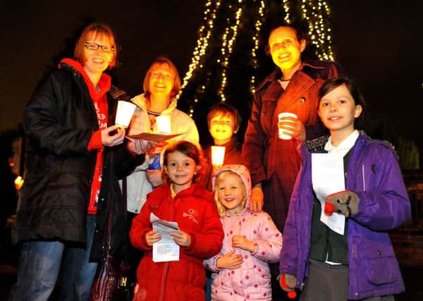 People at last year's switch-on event. Picture: Steve Robards