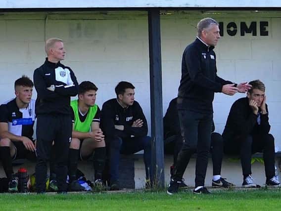East Preston boss Bob Paine (right). Picture by Stephen Goodger
