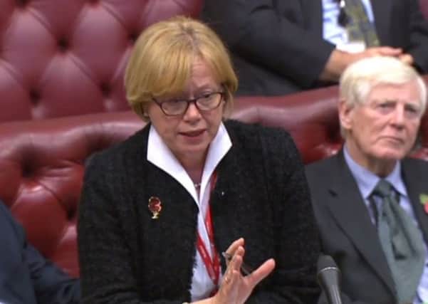 Baroness Smith raising ambulance response times in the House of Lords (photo from Parliament.tv).