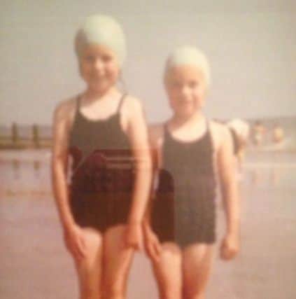 Gill and Elaine in the early 1960s, a picture that inspired the sponsored swim