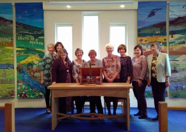 Rosemary Russell, Virginia Roberts, Louise Mabbs, Janet Batt, Beverly Walsh, Jean Griffiths, Liz Sollom, Lorna Wilkinson, and Jeanette Hicks