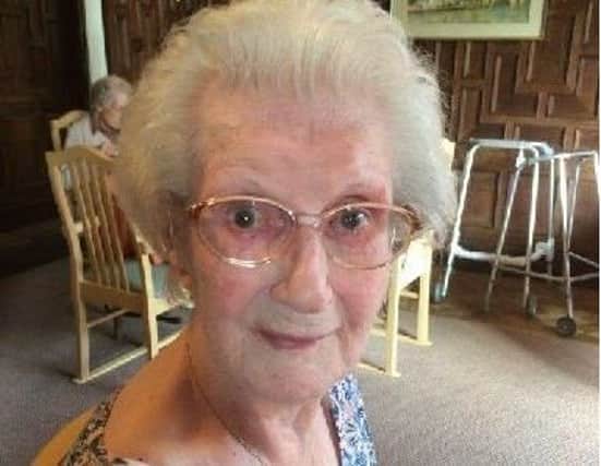 Joan Diamond, 93, suffered a broken leg in a fall at St Margaret's Care Home