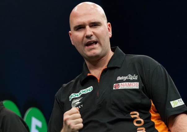 Rob Cross reached the quarter-finals of the Ladbrokes World Series of Darts Finals in Glasgow. Picture courtesy Kelly Deckers