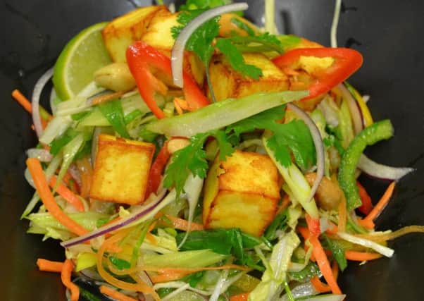 Spicy Vietnamese Style Salad with grilled Paneer