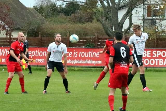 Action from Pagham v Hassocks. Picture by Roger Smith